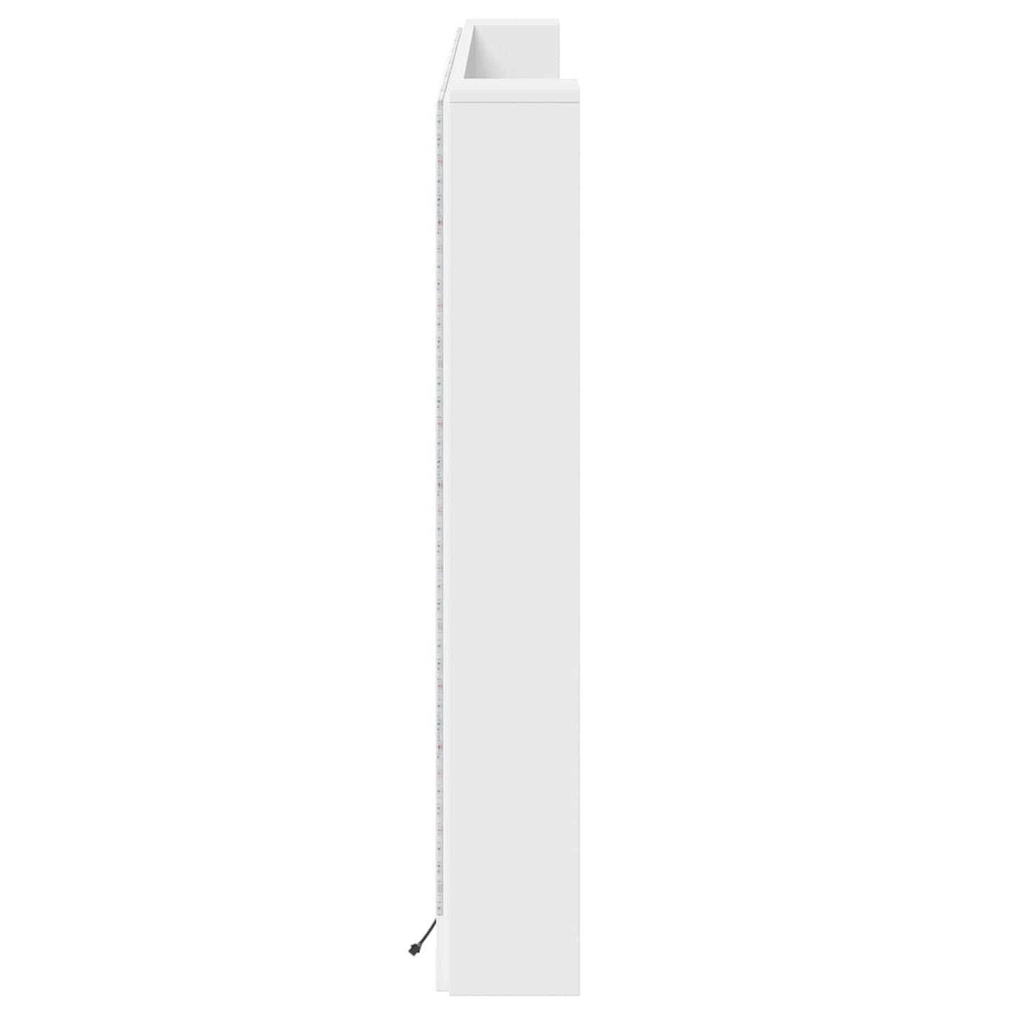 Testata con Mobile e LED Bianco 180 x 16,5 x 103,5 cm | homemem39