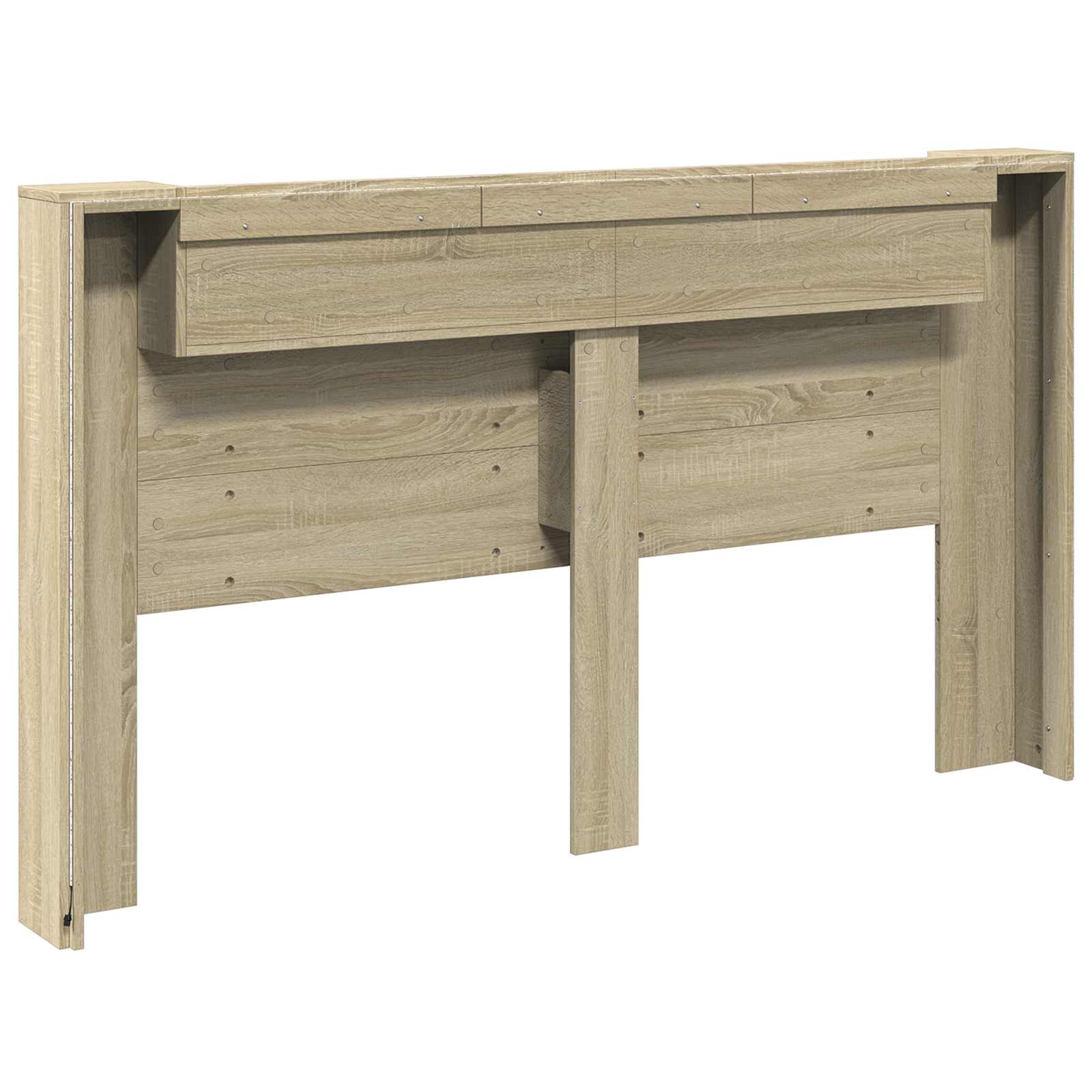 Testata con Mobile e LED Sonoma 180 x 16,5 x 103,5 cm | homemem39