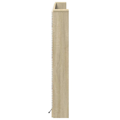 Testata con Mobile e LED Sonoma 180 x 16,5 x 103,5 cm | homemem39
