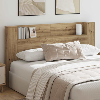 Testata con Mobile e LED Rovere Artigianale Legno multistrato | homemem39