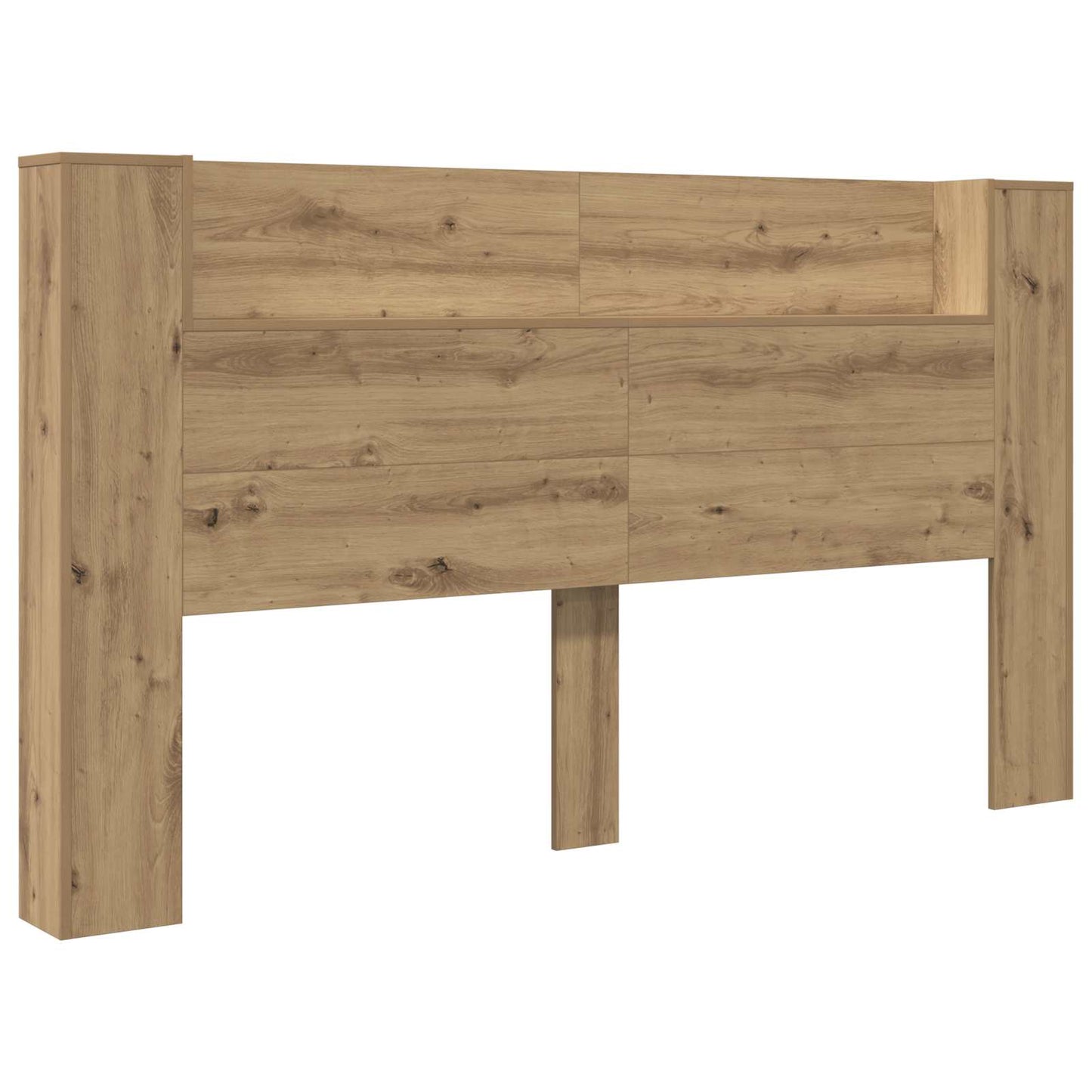Testata con Mobile e LED Rovere Artigianale Legno multistrato | homemem39