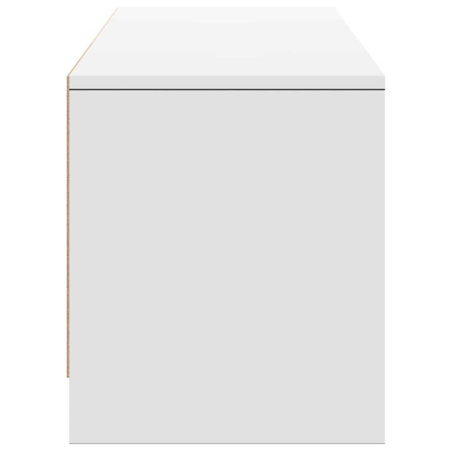 Mobile TV con led Bianco 165 x 34 x 40 cm Legno multistrato | homemem39
