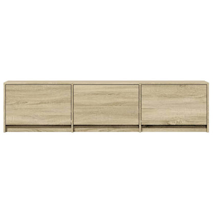 Mobile TV con led Sonoma 165 x 34 x 40 cm Legno multistrato | homemem39
