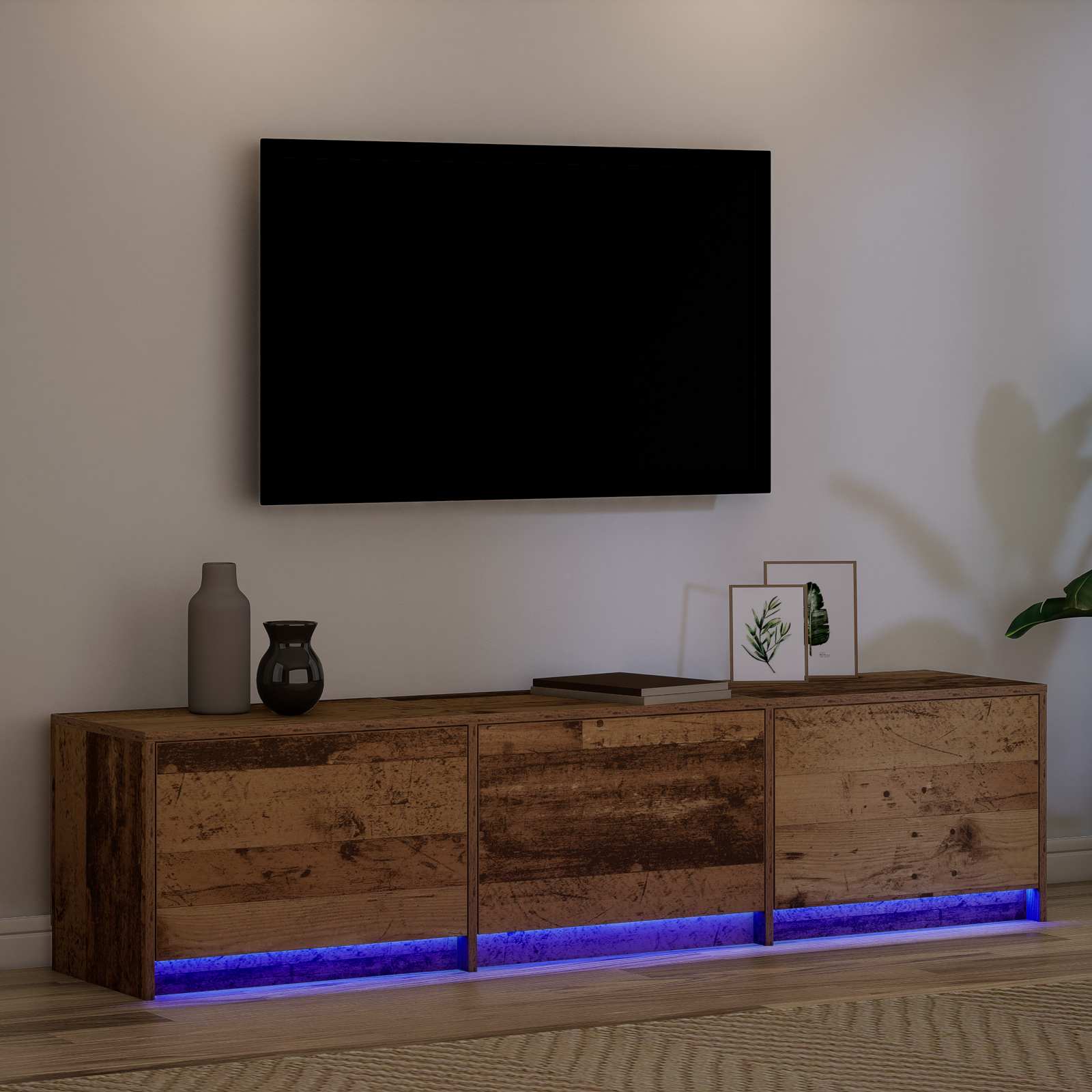 Mobile TV Legno vecchio 165 x 34 x 40 cm Legno multistrato | homemem39