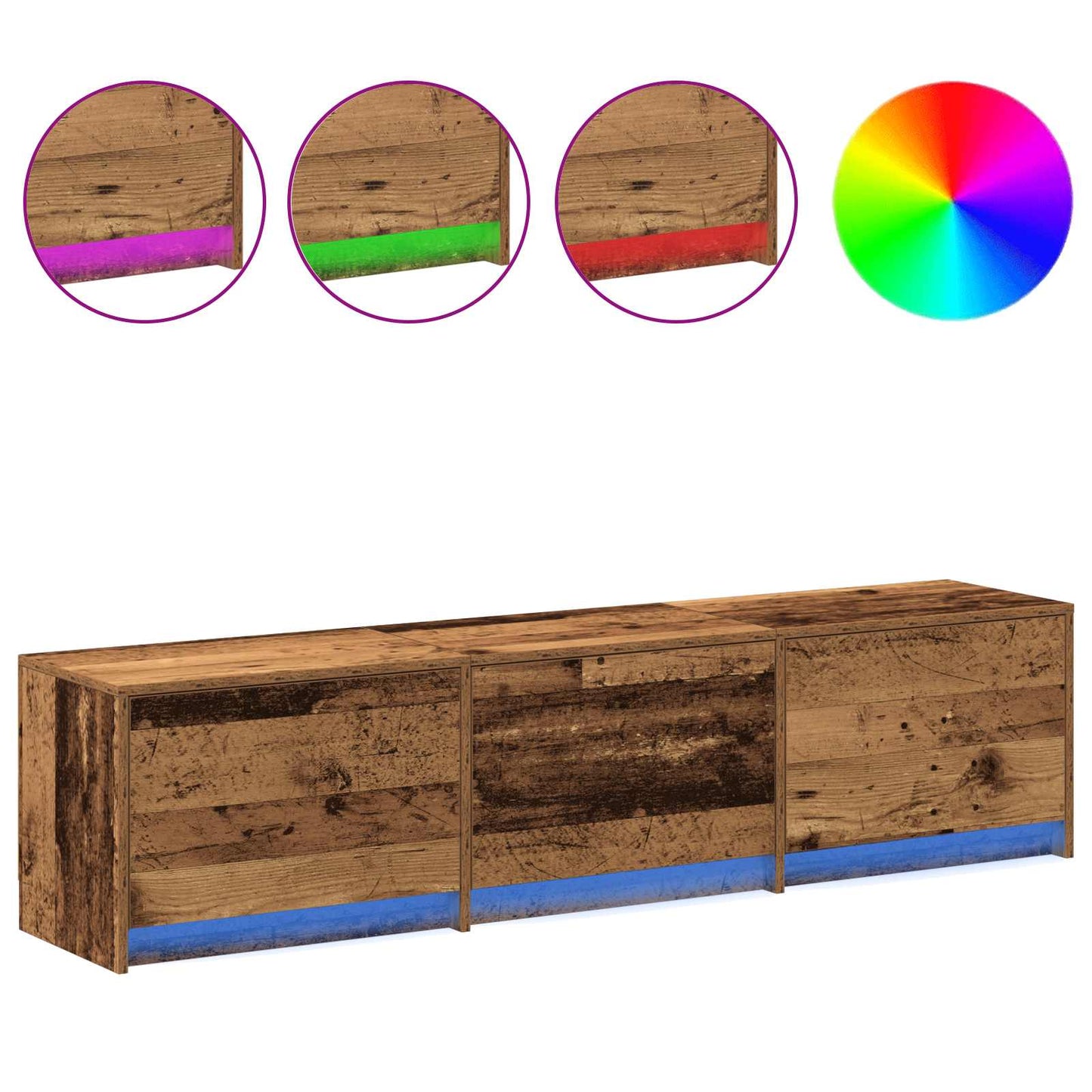 Mobile TV Legno vecchio 165 x 34 x 40 cm Legno multistrato | homemem39