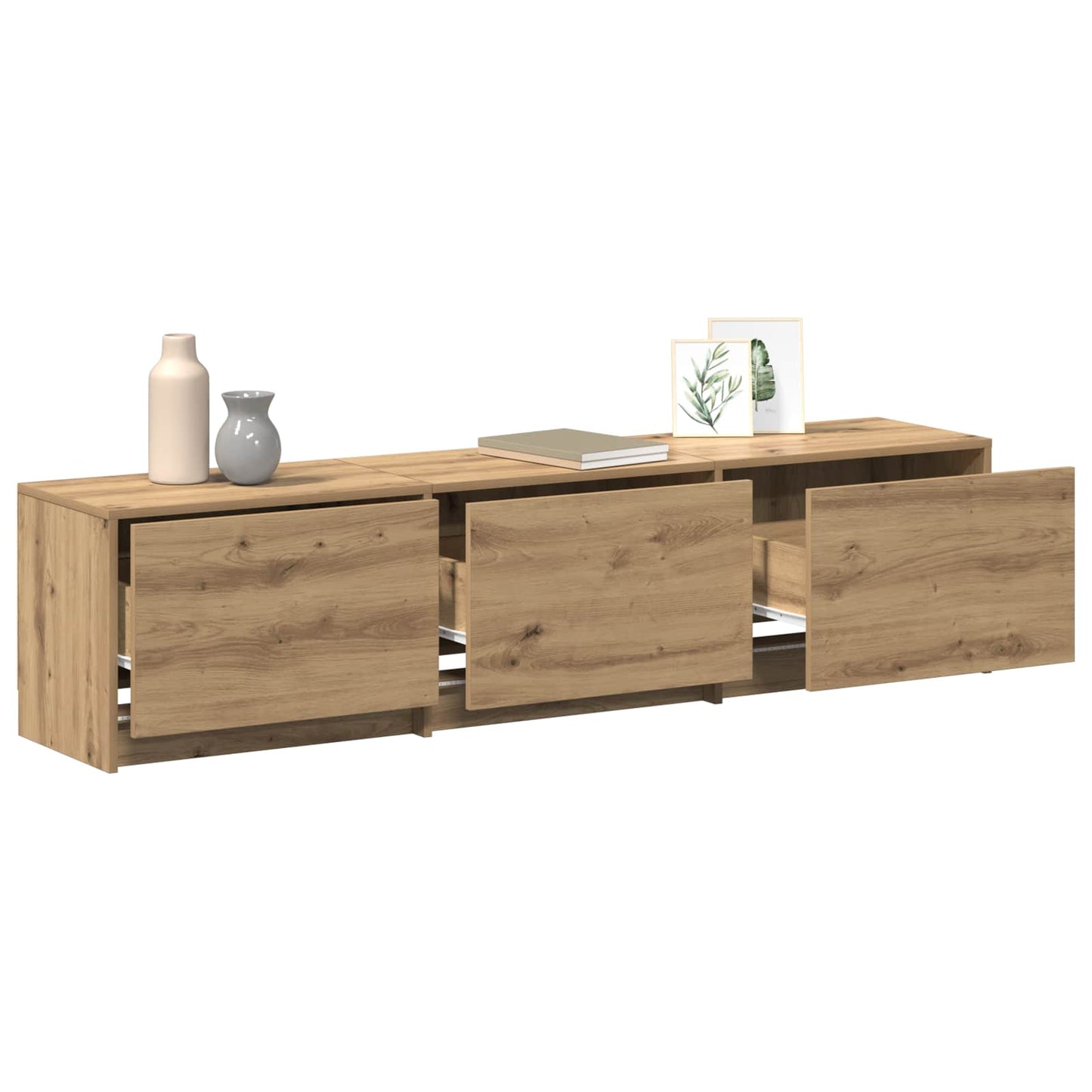 Mobile TV Rovere artigianale 165 x 34 x 40 cm Legno multistrato