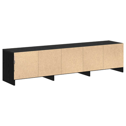 Mobile TV Rovere Nero 165 x 34 x 40 cm Legno multistrato | homemem39