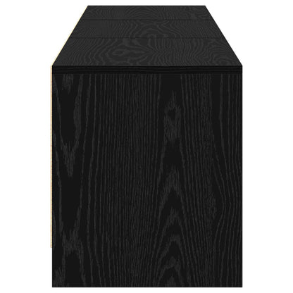 Mobile TV Rovere Nero 165 x 34 x 40 cm Legno multistrato