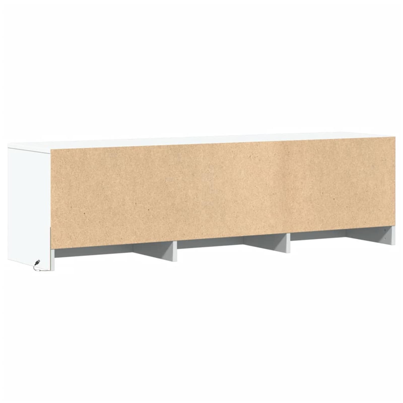 Mobile TV con led Bianco 140 x 34 x 40 cm Legno multistrato | homemem39