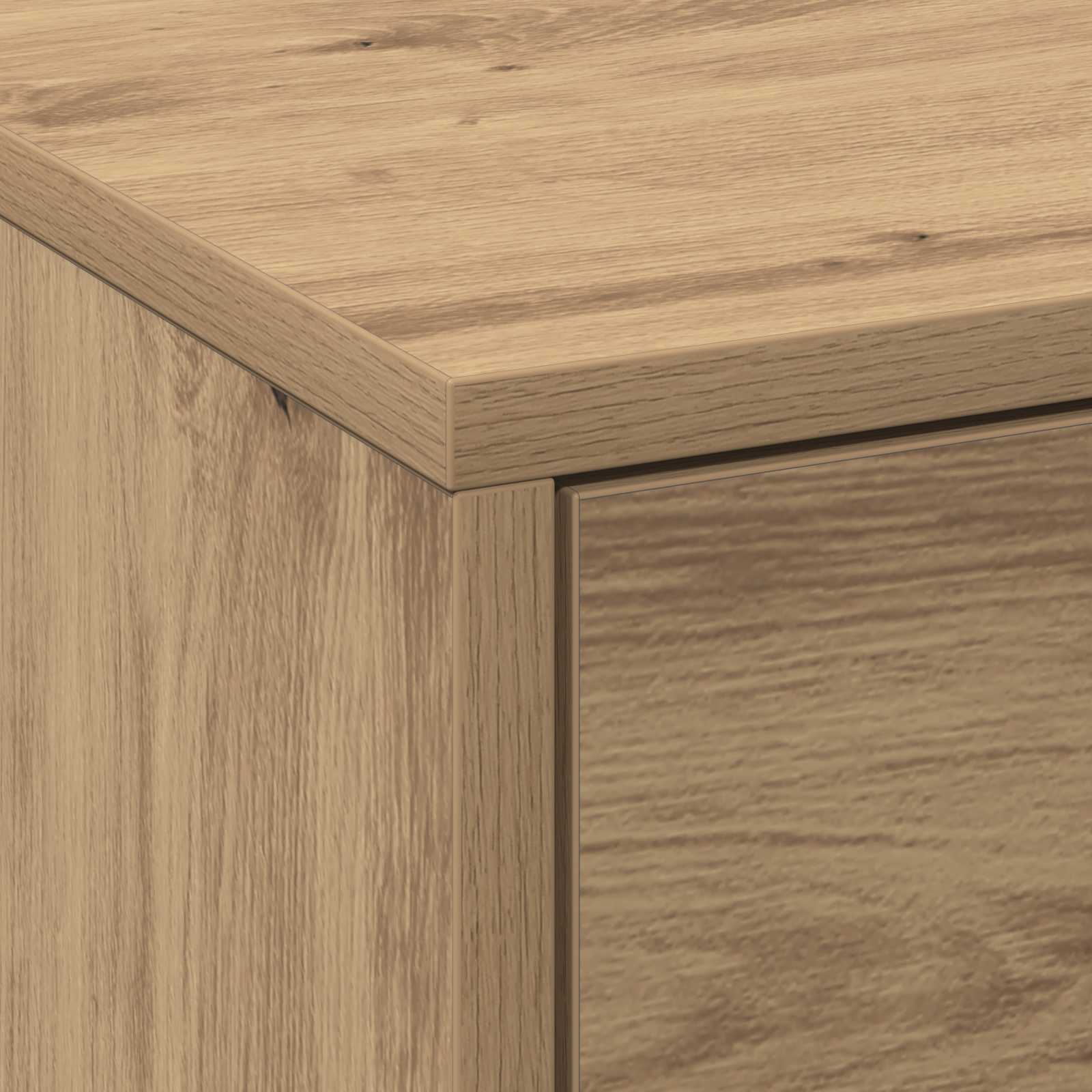 Mobile TV Rovere artigianale 140 x 34 x 40 cm Legno multistrato | homemem39