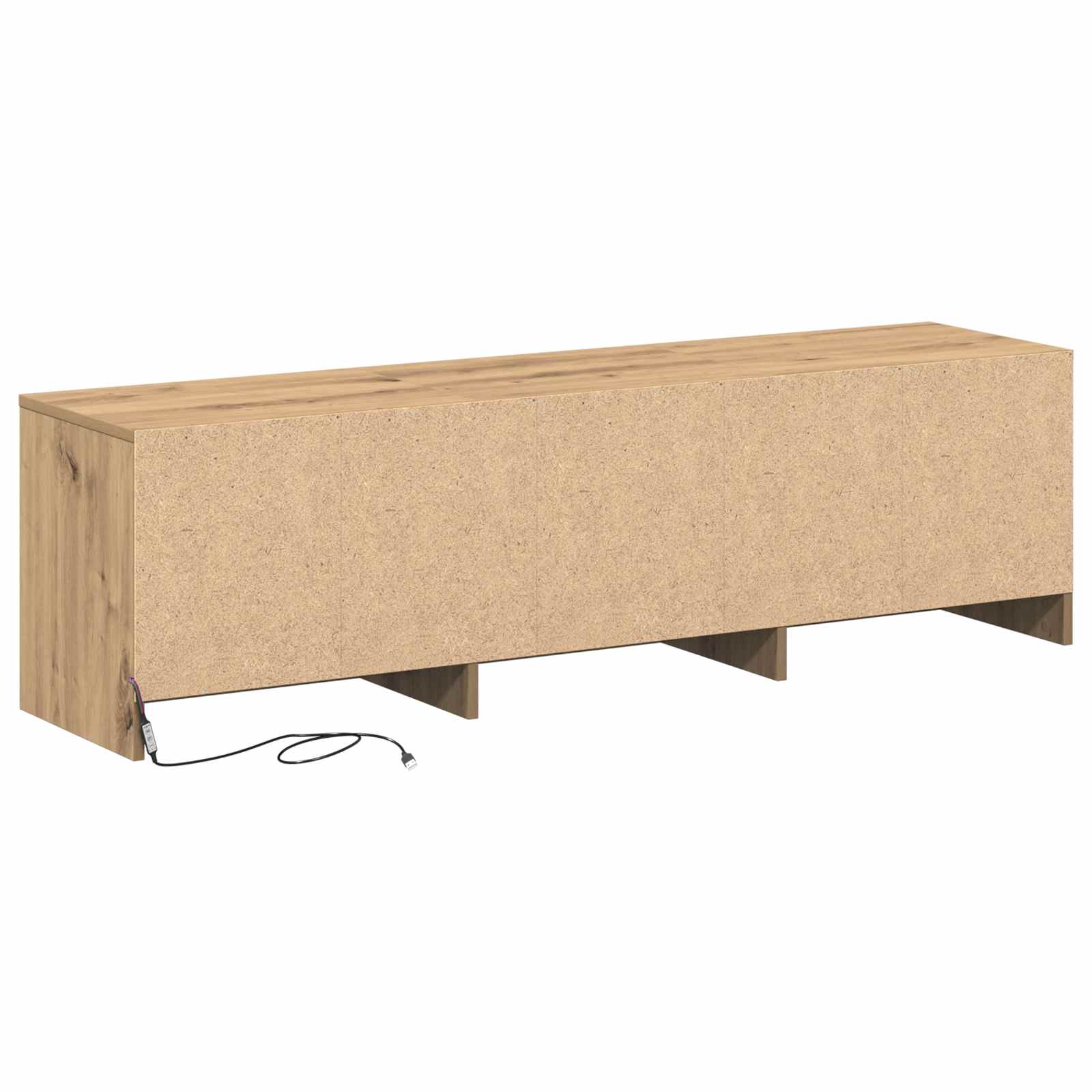 Mobile TV Rovere artigianale 140 x 34 x 40 cm Legno multistrato | homemem39