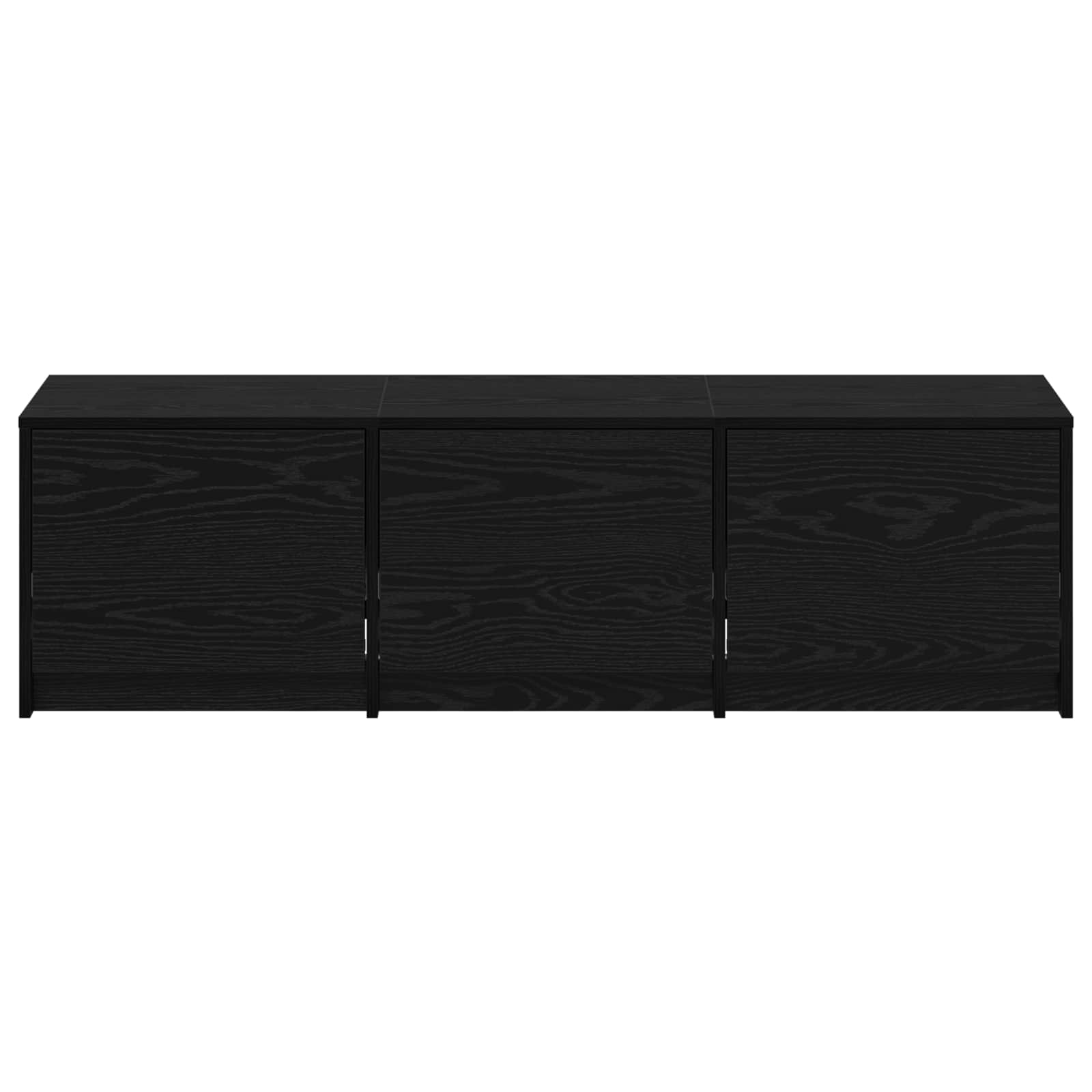 Mobile TV Rovere Nero 140 x 34 x 40 cm Legno multistrato | homemem39