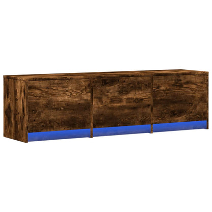Mobile TV Rovere fumé 140 x 34 x 40 cm Legno multistrato | homemem39
