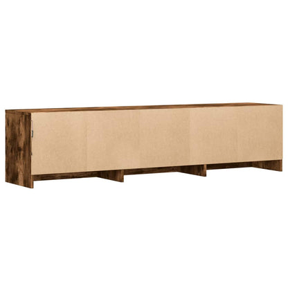 Mobile TV Rovere fumé 165 x 34 x 40 cm Legno multistrato | homemem39