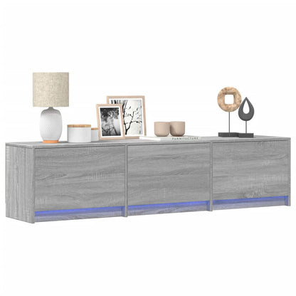 Mobile TV Grigio Sonoma 165 x 34 x 40 cm Legno multistrato