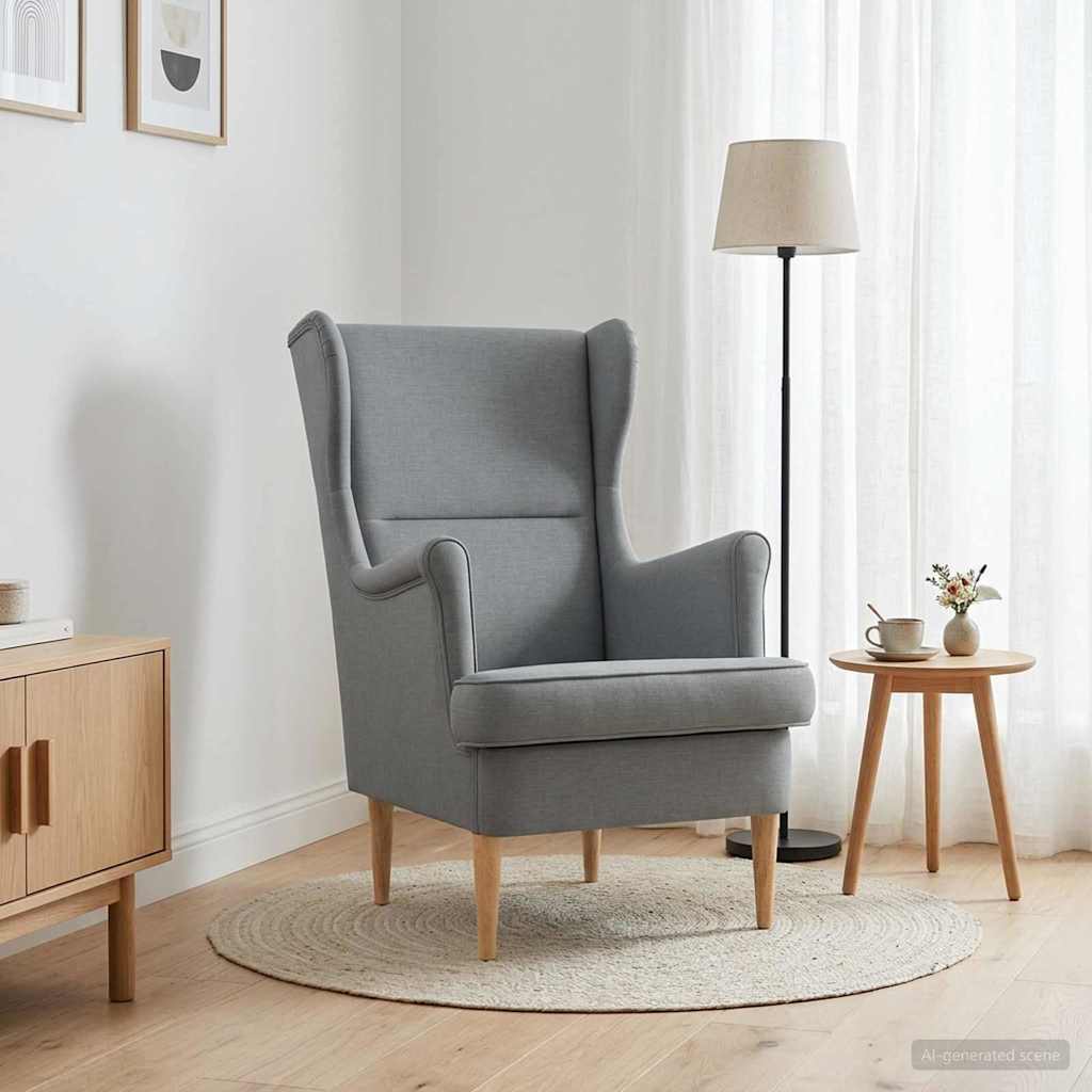 poltrona Grigio chiaro Tessuto