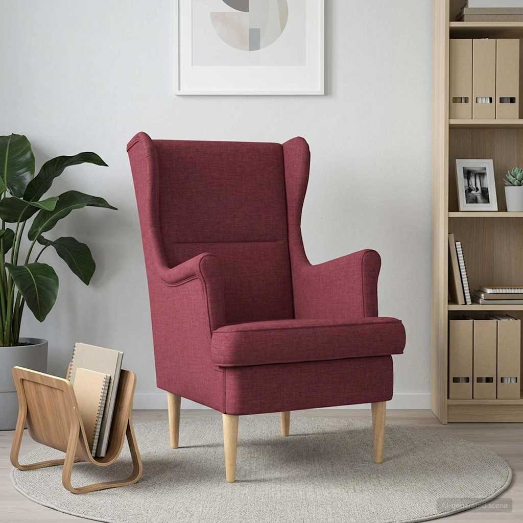 poltrona Rosso Vino Tessuto