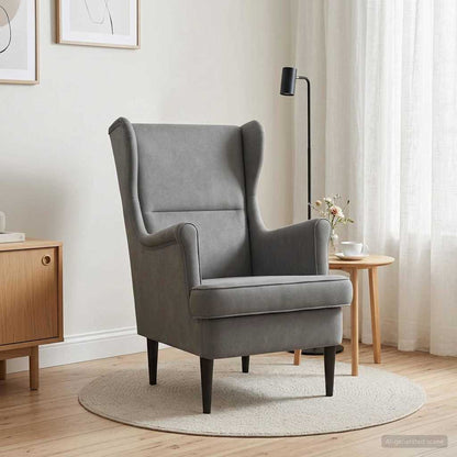 Poltrona Grigio Scuro Velluto