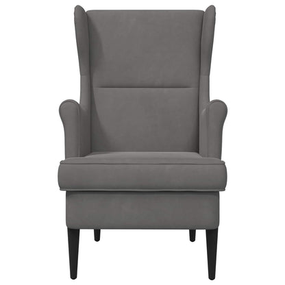 Poltrona Grigio Scuro Velluto