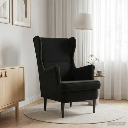 Poltrona Nero Velluto