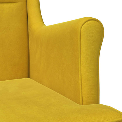 Poltrona Giallo Velluto