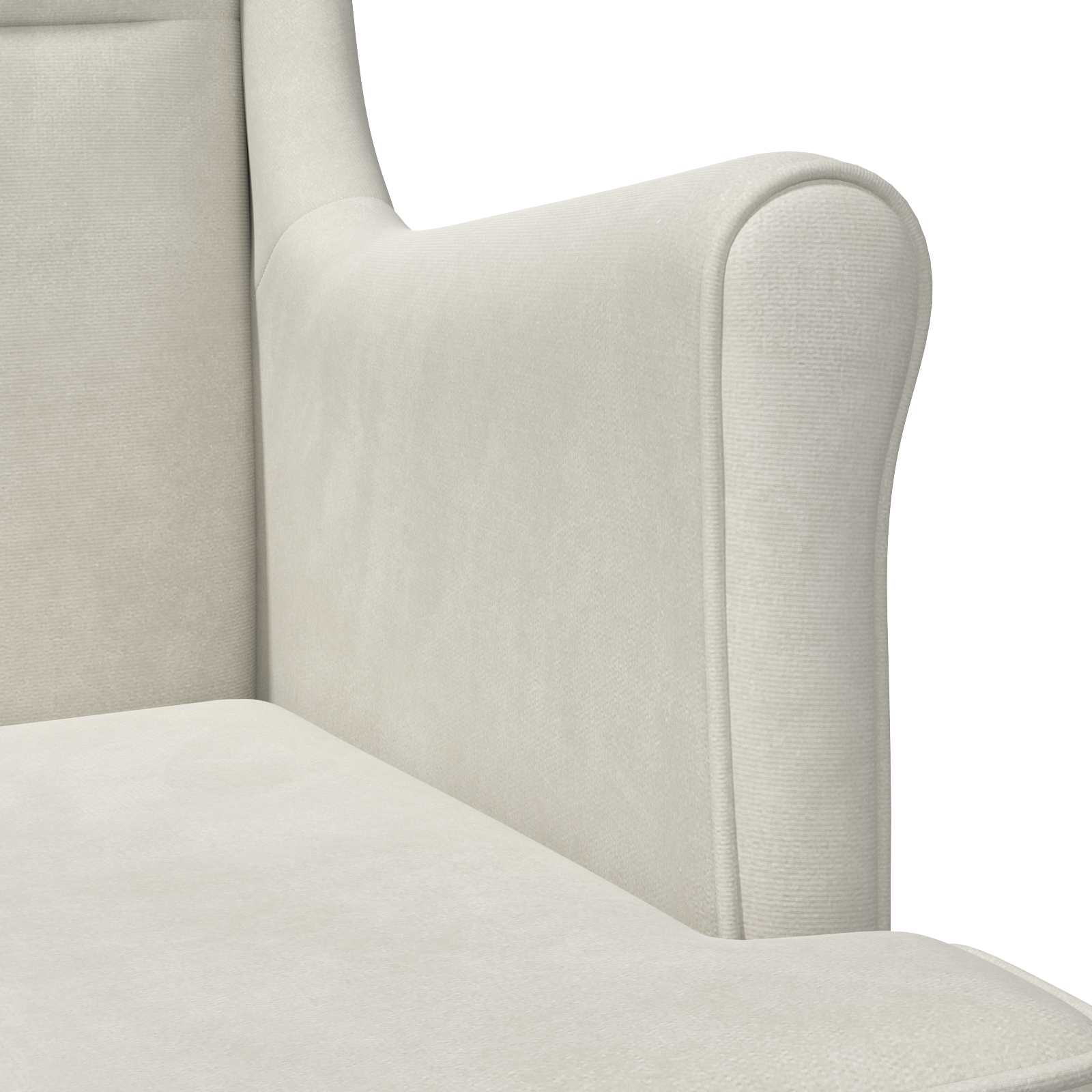 Poltrona Crema Velluto | homemem39