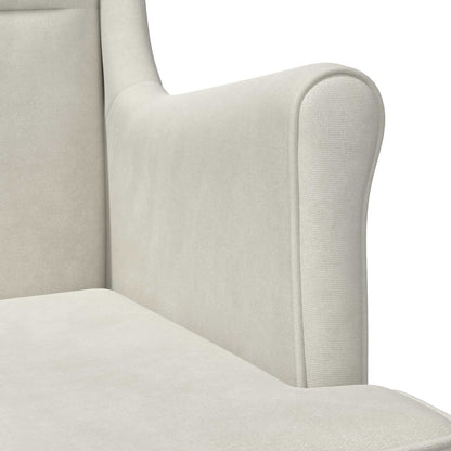 Poltrona Crema Velluto | homemem39