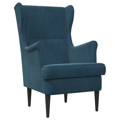 Poltrona Blu Velluto | homemem39