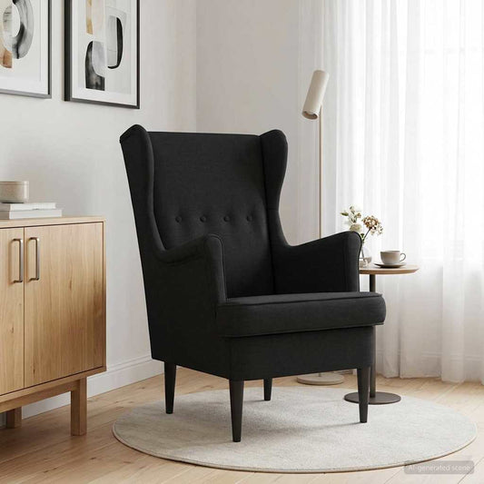 Poltrona Nero Tessuto