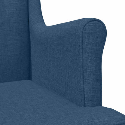 Poltrona Blu Tessuto