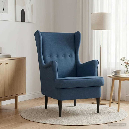 Poltrona Blu Tessuto