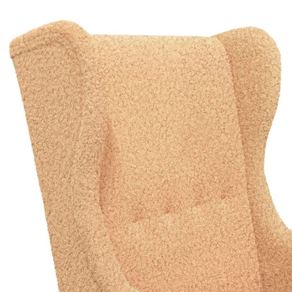 Poltrona Beige Bouclé