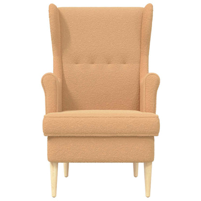 Poltrona Beige Bouclé