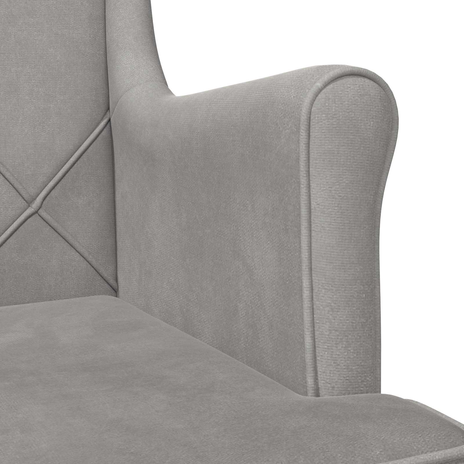 poltrona Grigio chiaro Velluto | homemem39