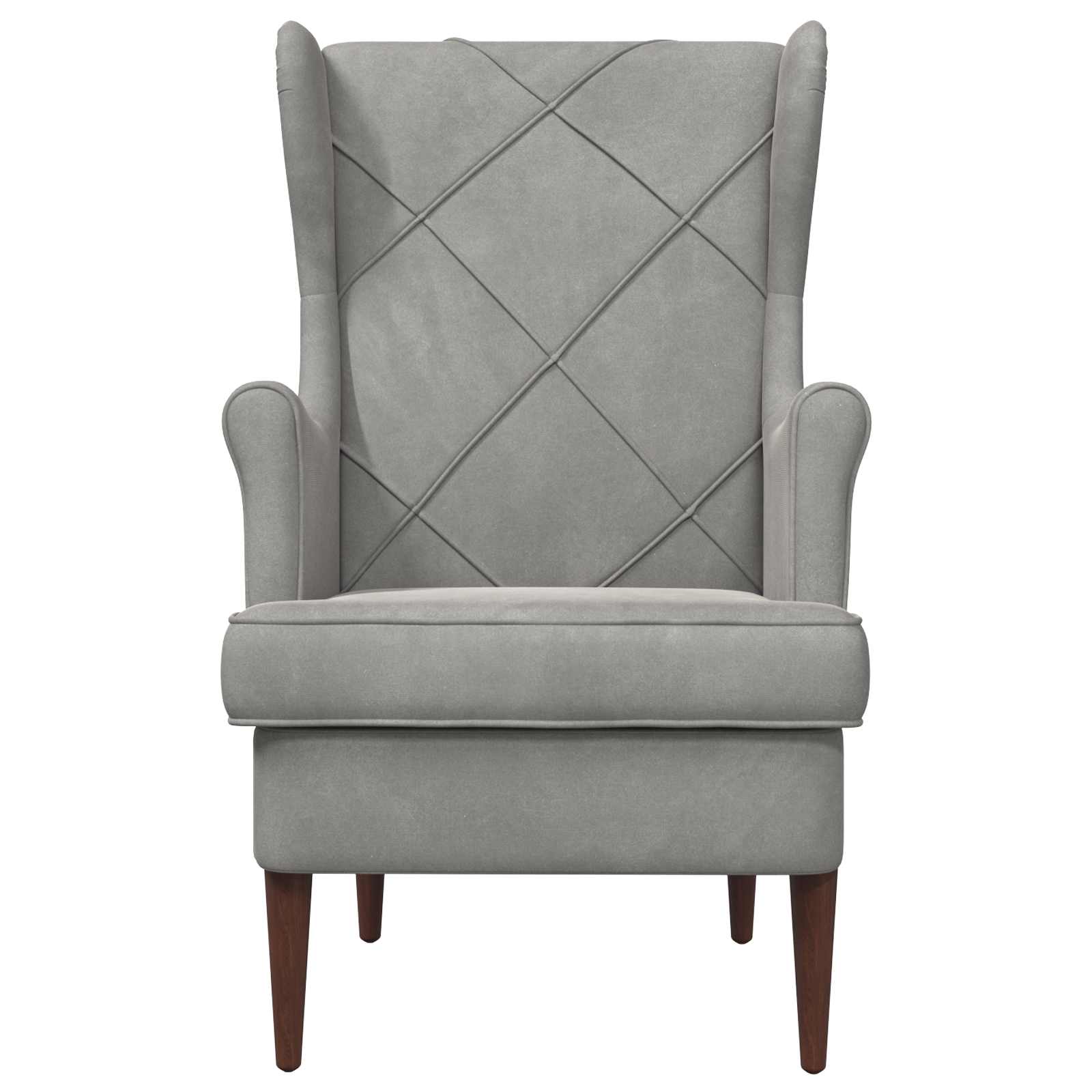 poltrona Grigio chiaro Velluto | homemem39