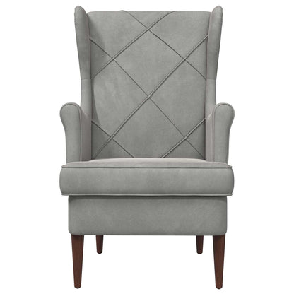 poltrona Grigio chiaro Velluto | homemem39