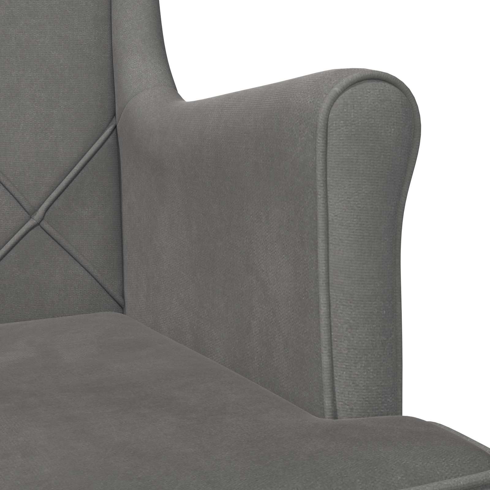 poltrona Grigio scuro Velluto | homemem39