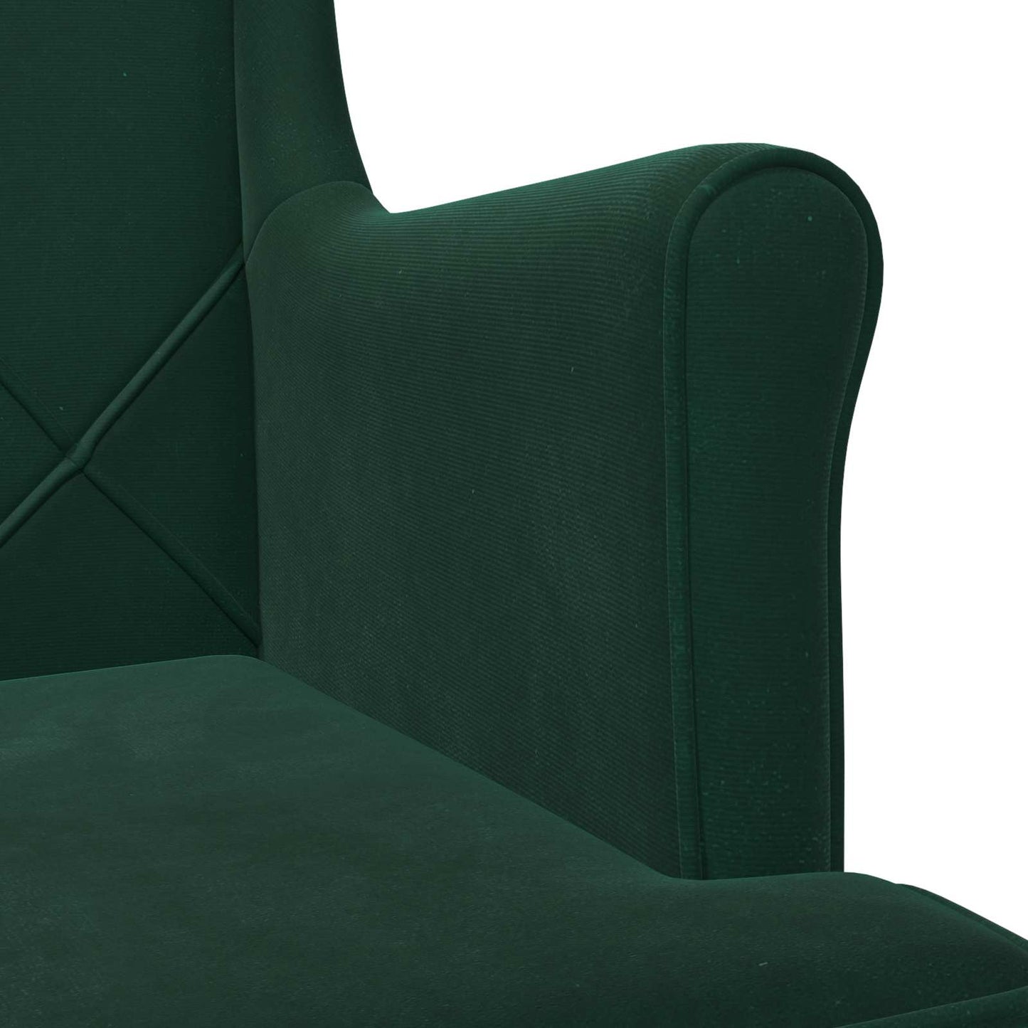 Poltrona Verde Scuro Velluto