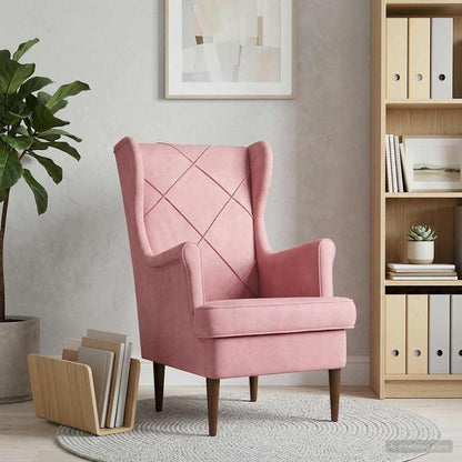 Poltrona Rosa Velluto