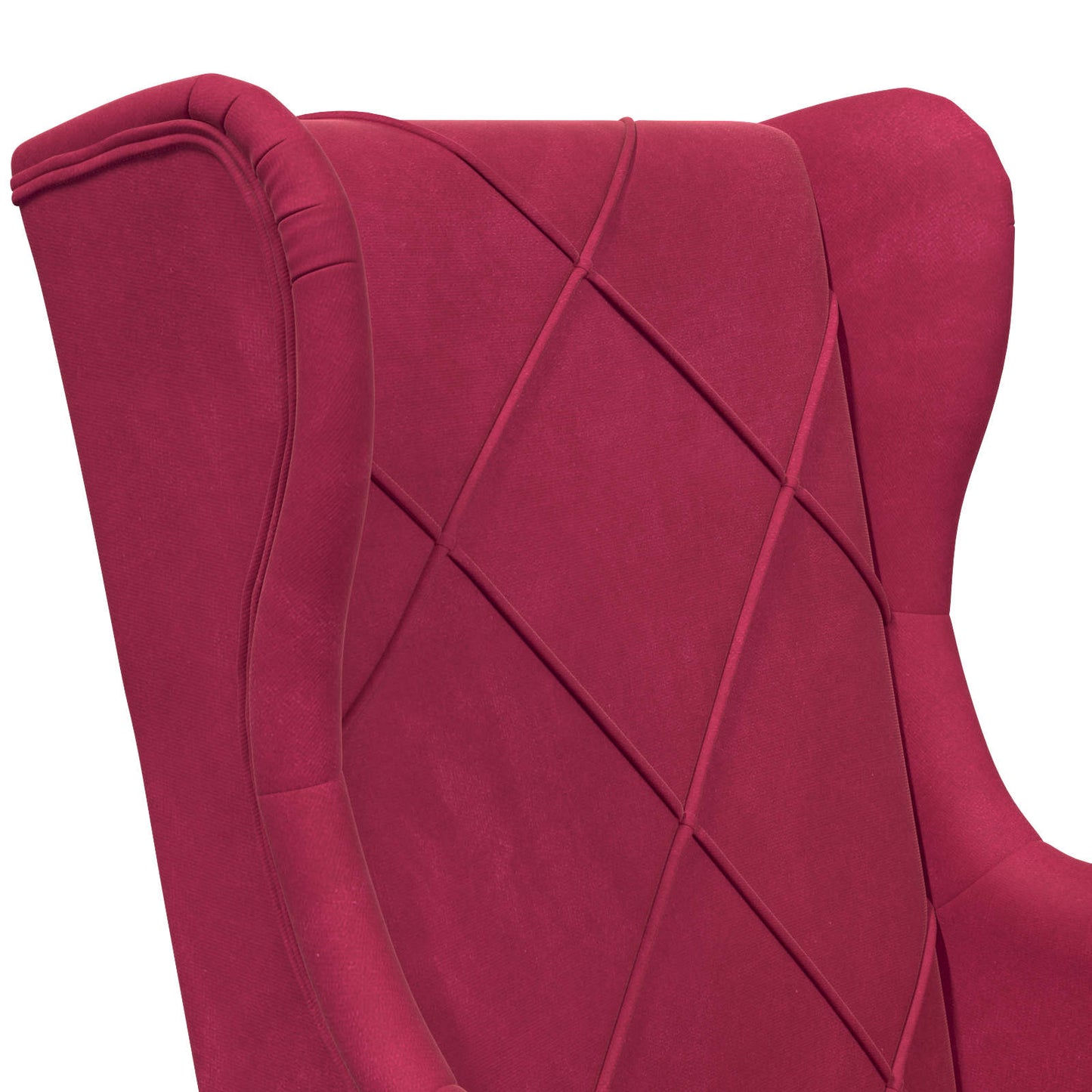 poltrona Rosso Vino Velluto | homemem39