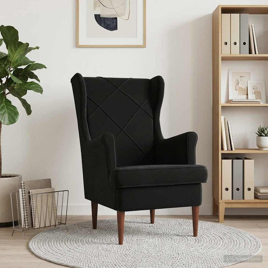 Poltrona Nero Velluto