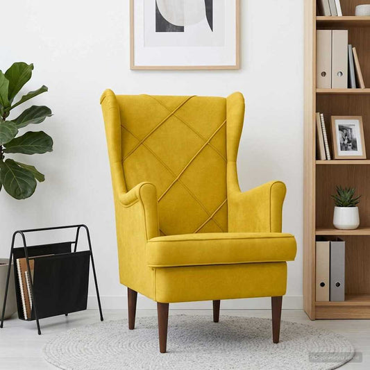 Poltrona Giallo Velluto