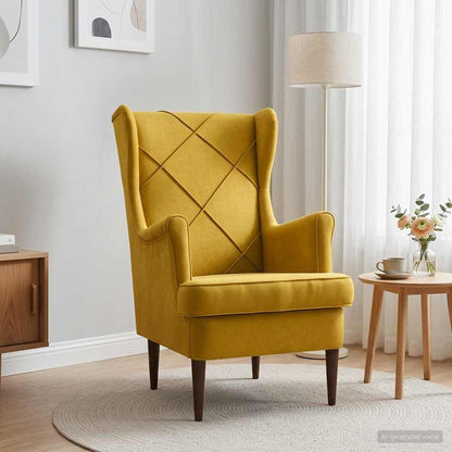 Poltrona Giallo Velluto