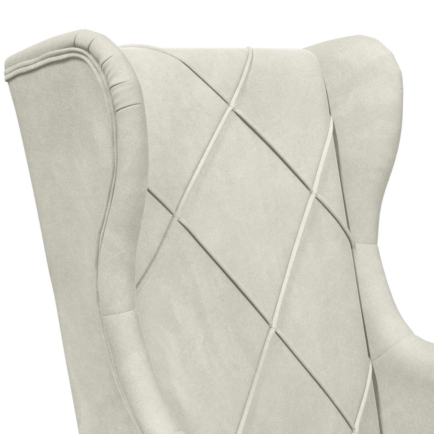 Poltrona Crema Velluto