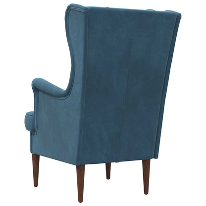 Poltrona Blu Velluto