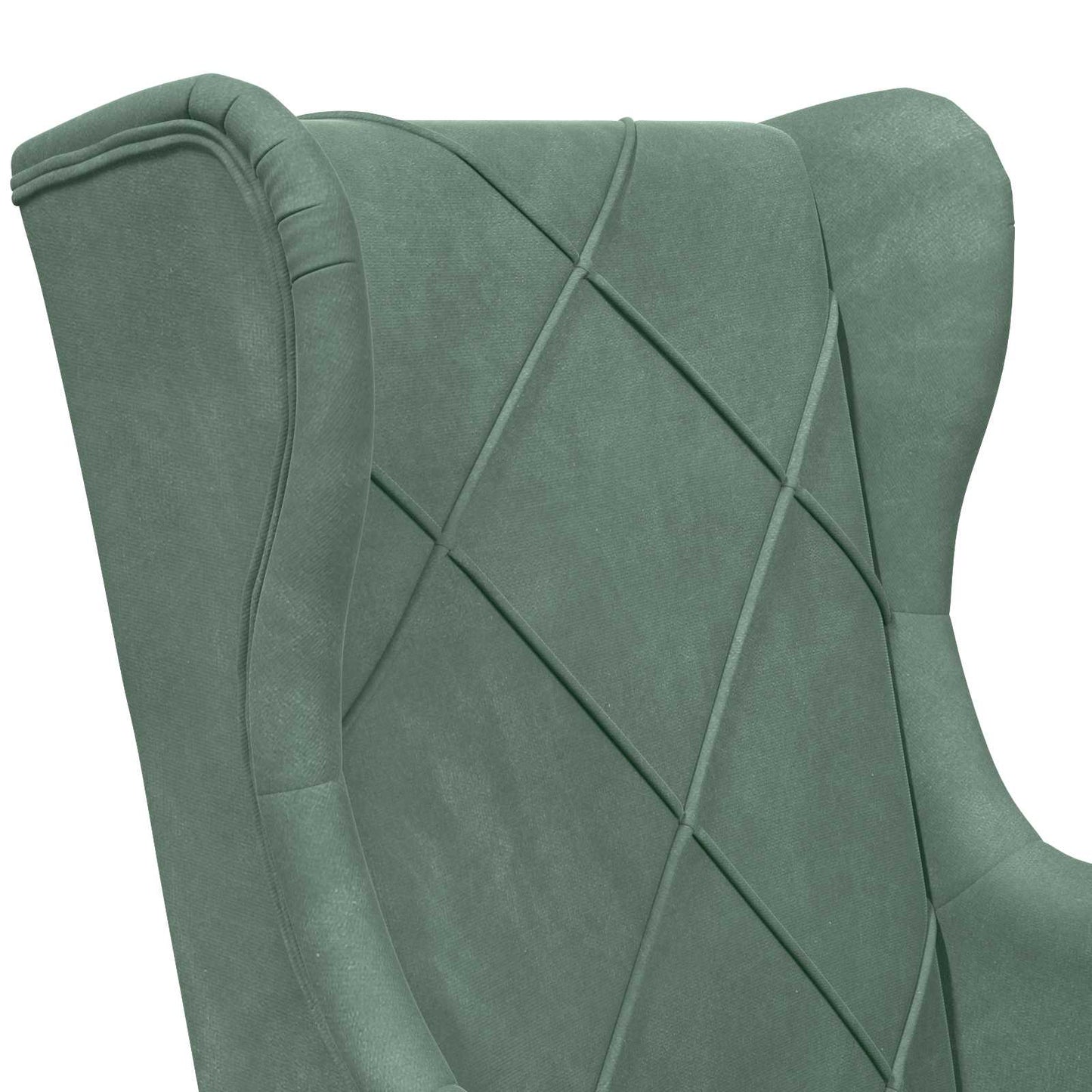 Poltrona Verde Mare Velluto