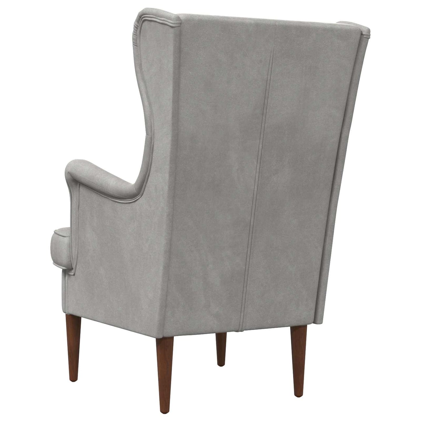 Poltrona Grigio Chiaro Velluto