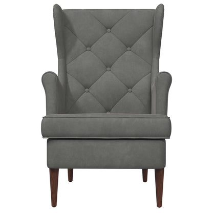 Poltrona Grigio Scuro Velluto