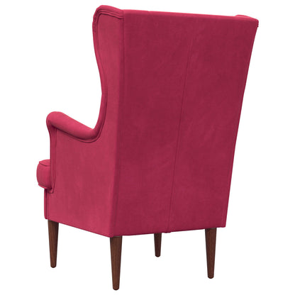 poltrona Rosso Vino Velluto | homemem39
