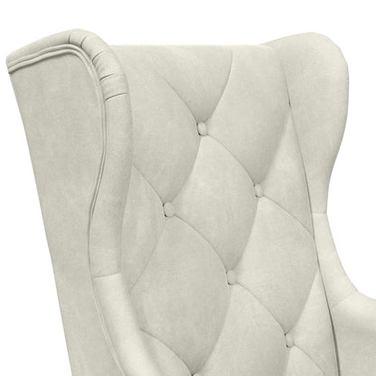 Poltrona Crema Velluto